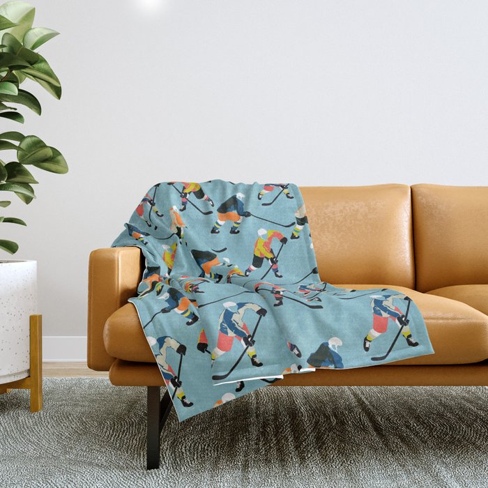 hockey Throw Blanket Gallery Image 1