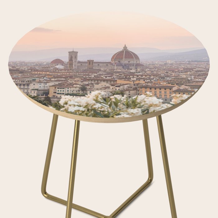 Sunset In Florence, Tuscany Photo | Il Duomo Cathedral In Soft Pastel Colors Art Print | Italy Travel Photography Side Table Gallery Image 2