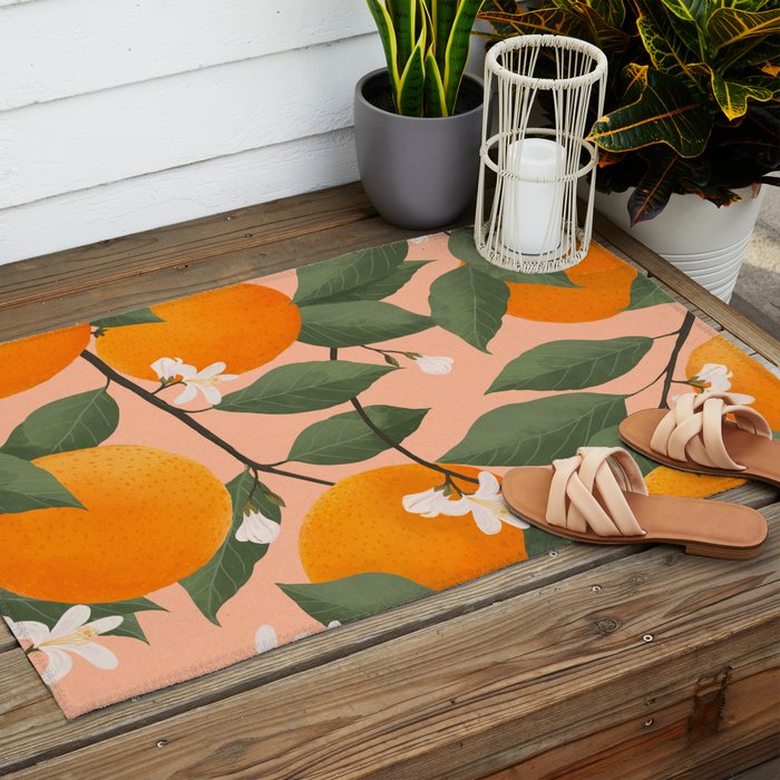 fresh citrus Outdoor Rug Gallery Image 2