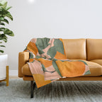 fresh citrus Throw Blanket Gallery Image 1