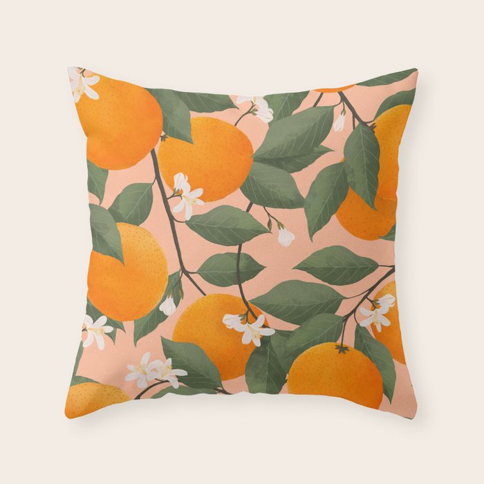 fresh citrus Throw Pillow Gallery Image 6