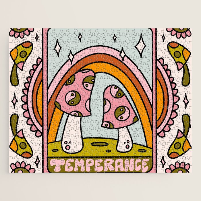 14. Temperance Tarot Mushroom Jigsaw Puzzle Gallery Image 1