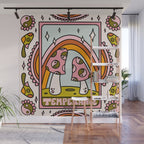 14. Temperance Tarot Mushroom Wall Mural Gallery Image 1