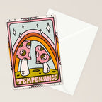 14. Temperance Tarot Mushroom Stationery Card Gallery Image 2