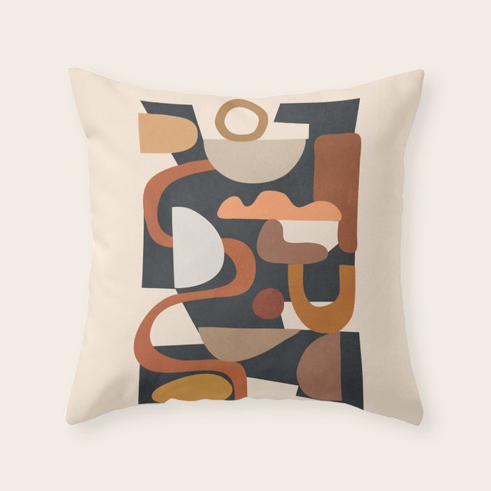 Modern Abstract Art 45 Throw Pillow Gallery Image 1