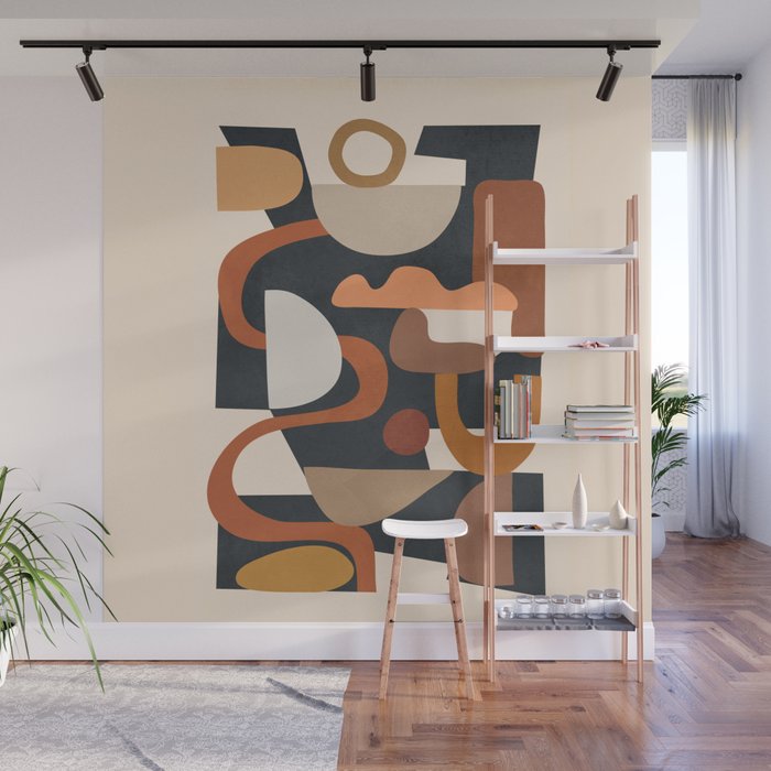 Modern Abstract Art 45 Wall Mural Gallery Image 1