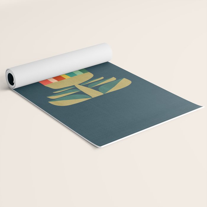 Little rainbow flower Yoga Mat Gallery Image 2