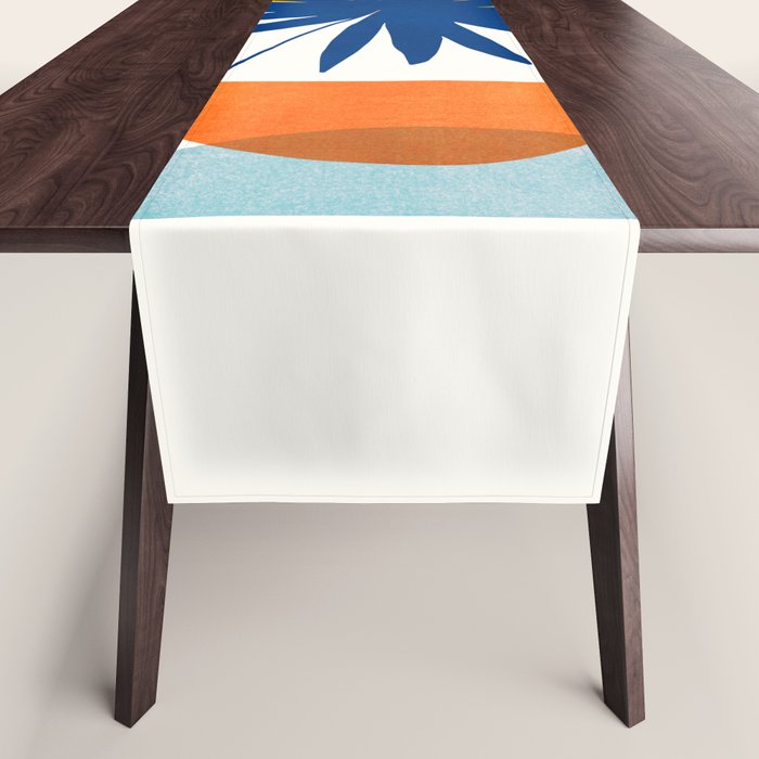 Abstract Tropical Sunset / Mid Century Series Table Runner Gallery Image 1