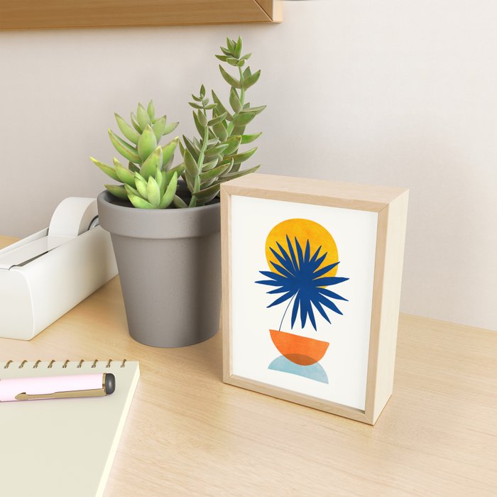 Abstract Tropical Sunset / Mid Century Series Mini Art Print Gallery Image 2