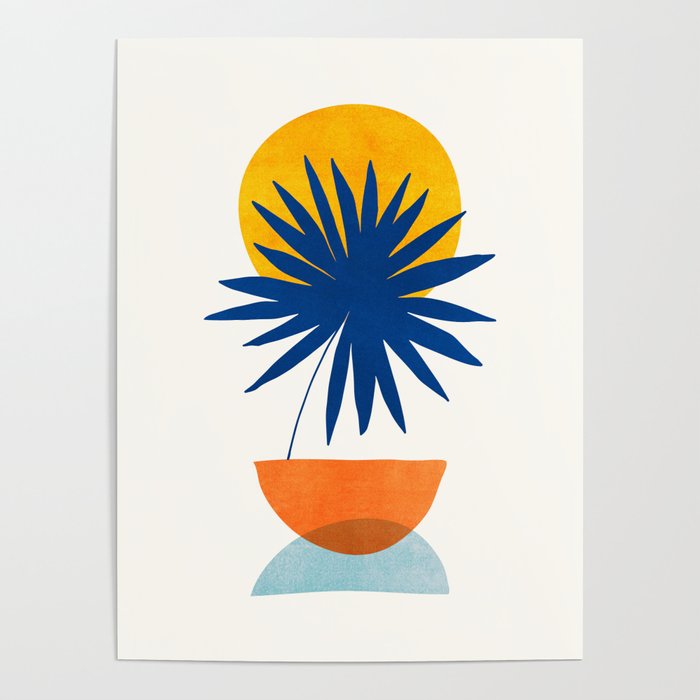 Abstract Tropical Sunset / Mid Century Series Poster Gallery Image 4