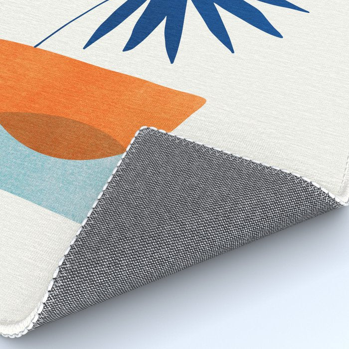 Abstract Tropical Sunset / Mid Century Series Rug Gallery Image 4