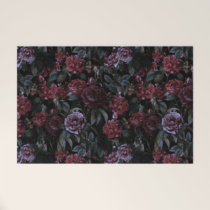 Roses Moon Garden Welcome Mat Gallery Image 1