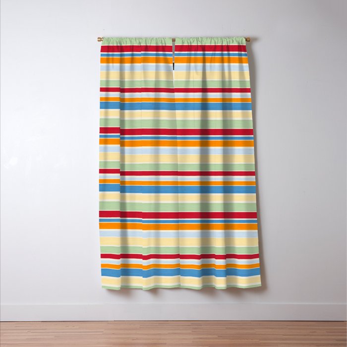 Modern Craft Spring - Roman Stripes Window Curtain Gallery Image 3