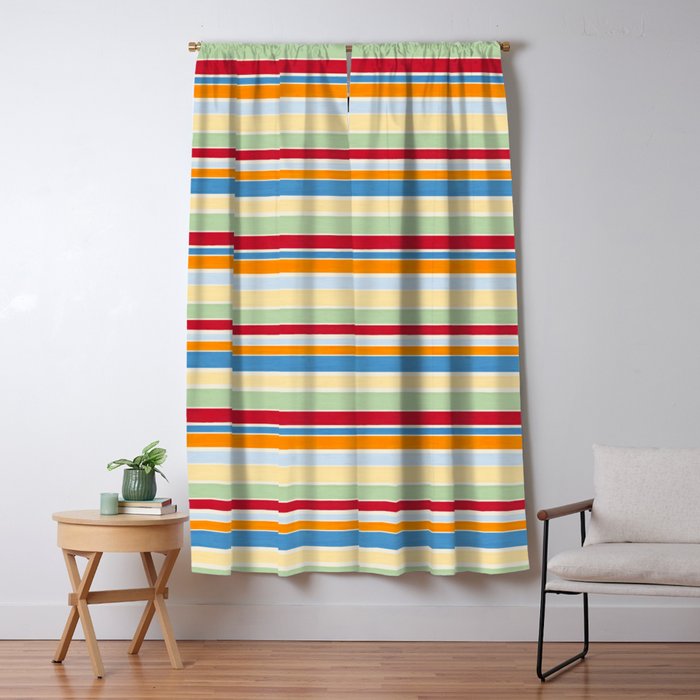 Modern Craft Spring - Roman Stripes Window Curtain Gallery Image 5