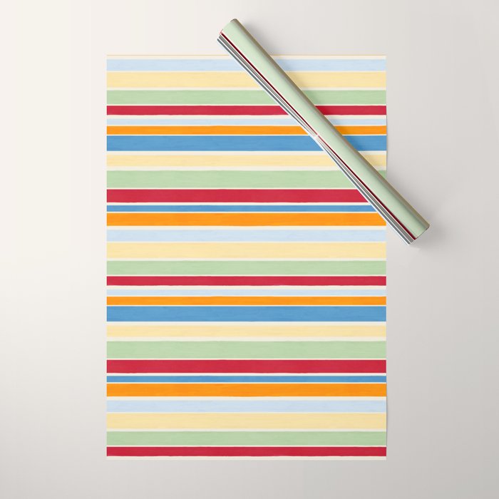 Modern Craft Spring - Roman Stripes Wrapping Paper Gallery Image 1