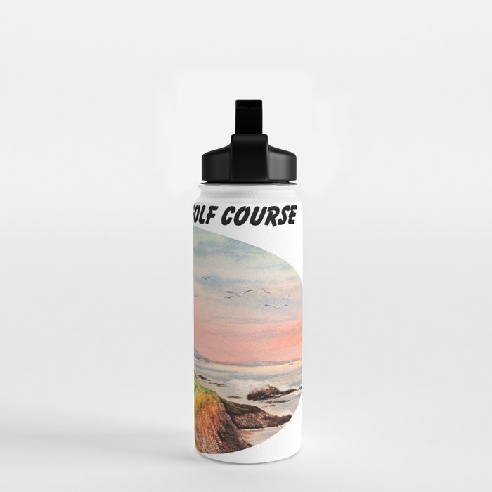 Pebble Beach Golf Course Hole 7 Water Bottle Gallery Image 2
