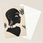 Tropical Girl /Abstract Minimal Stationery Card Gallery Image 2