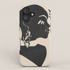 Tropical Girl /Abstract Minimal iPhone Case Gallery Image 1