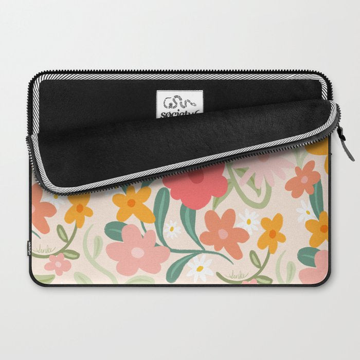Bold Flowers Laptop Sleeve Gallery Image 2