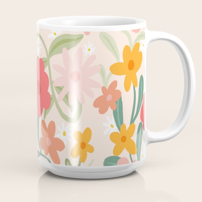 Bold Flowers Coffee Mug Gallery Image 2