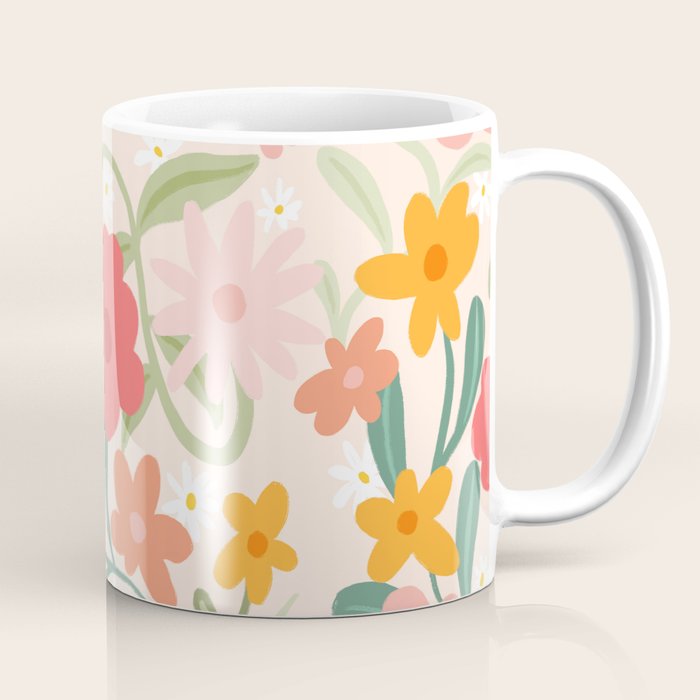 Bold Flowers Coffee Mug Gallery Image 1