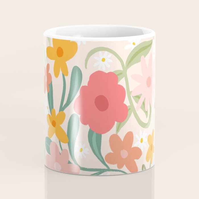 Bold Flowers Coffee Mug Gallery Image 4