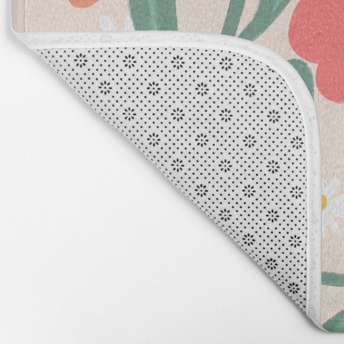 Bold Flowers Bath Mat Gallery Image 2