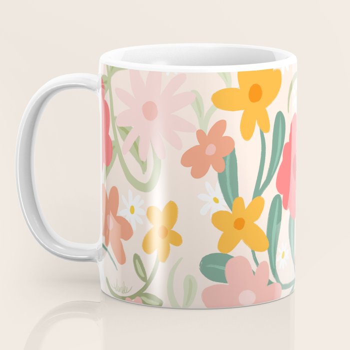 Bold Flowers Coffee Mug Gallery Image 3
