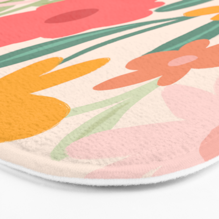 Bold Flowers Bath Mat Gallery Image 3