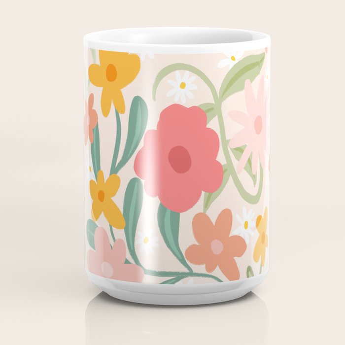 Bold Flowers Coffee Mug Gallery Image 4