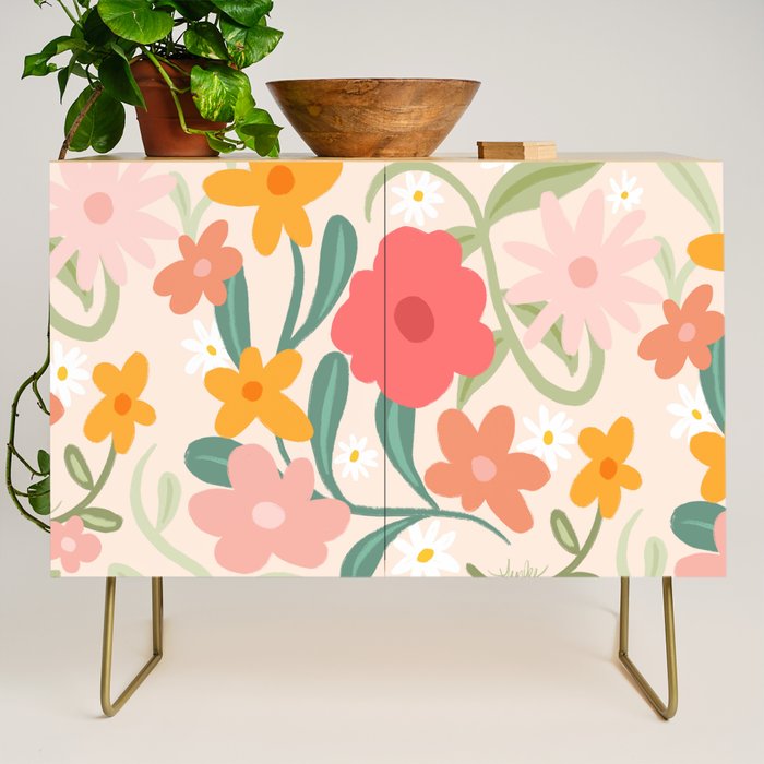 Bold Flowers Credenza Gallery Image 1