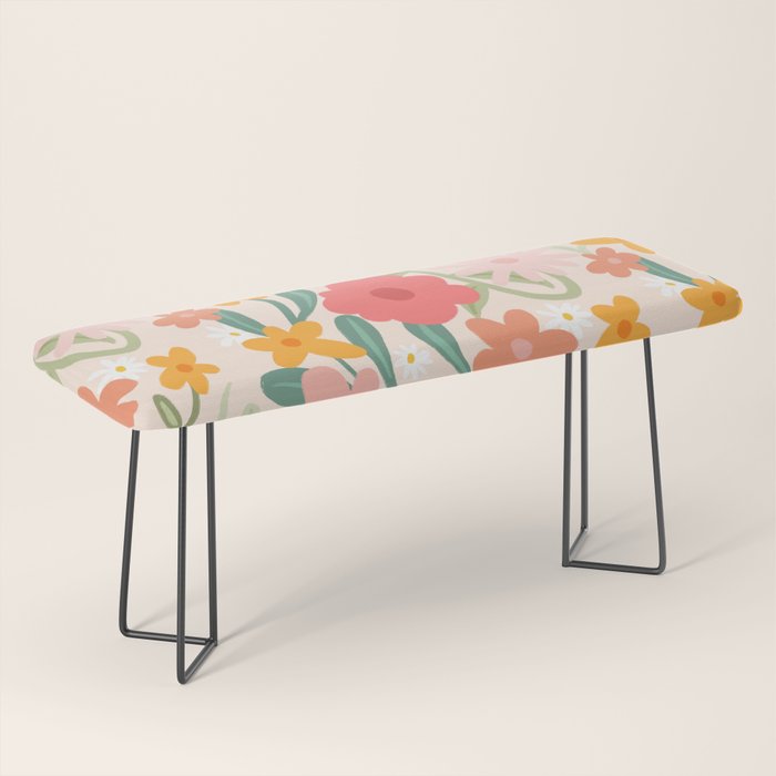 Bold Flowers Bench Gallery Image 1