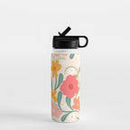 Bold Flowers Water Bottle Gallery Image 1