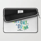 What a Day for a Day Drink - Blue & Green Palette Laptop Sleeve Gallery Image 2