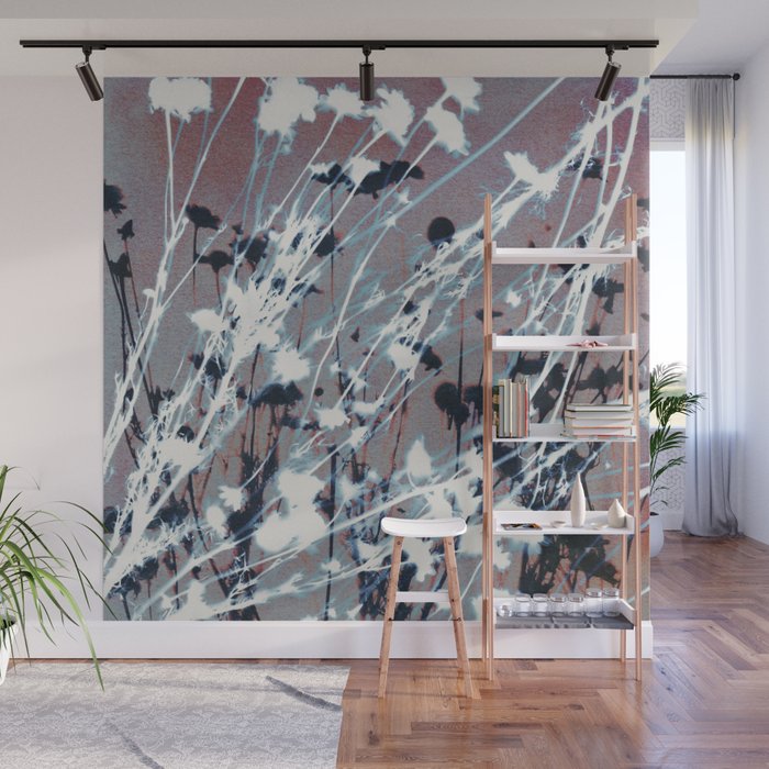 Magic in the Ordinary #12 / Grey & Red Wall Mural Gallery Image 1
