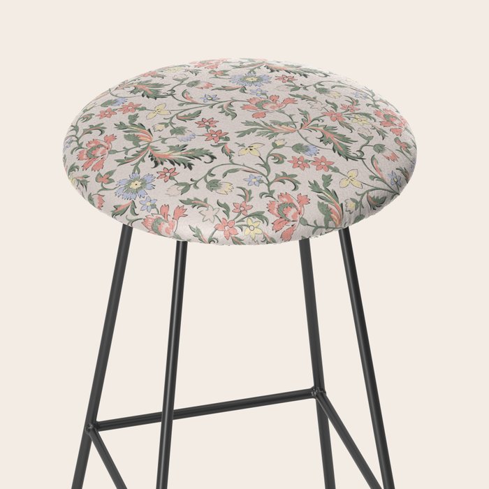 Vintage Bohemian Floral in Pink Stool Gallery Image 2