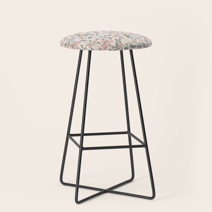 Vintage Bohemian Floral in Pink Stool Gallery Image 1