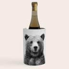 Grizzly Bear - Black & White Wine Chiller Gallery Image 1