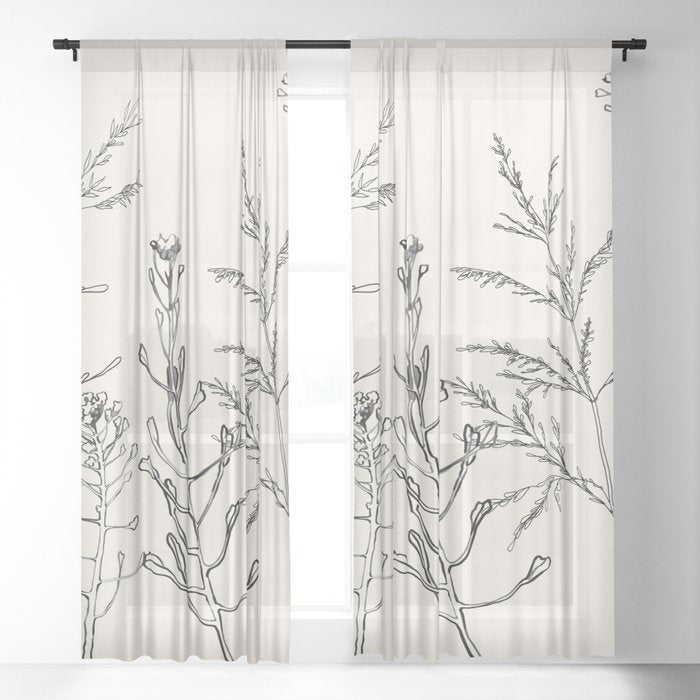 Minimalist Grass 2 Window Curtain Gallery Image 3