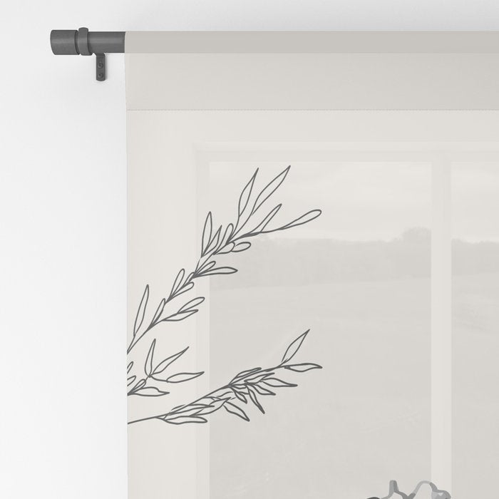 Minimalist Grass 2 Window Curtain Gallery Image 2