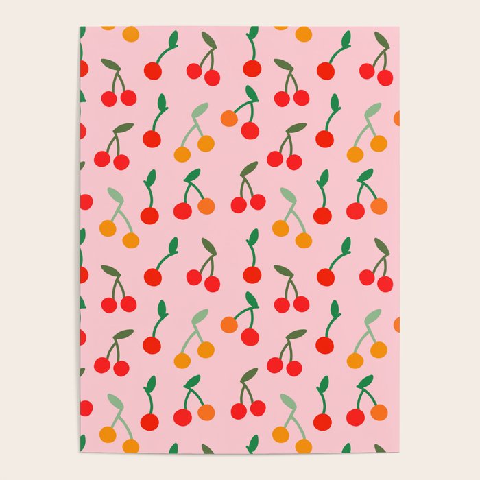 Cherry pattern Poster Gallery Image 4