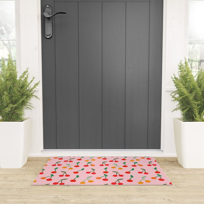 Cherry pattern Welcome Mat Gallery Image 3
