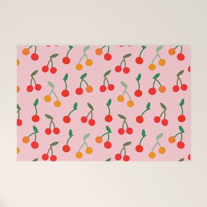 Cherry pattern Welcome Mat Gallery Image 1