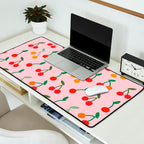 Cherry pattern Desk Mat Gallery Image 2