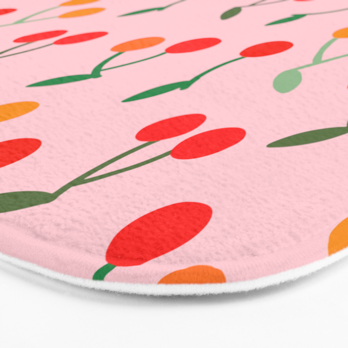 Cherry pattern Bath Mat Gallery Image 3