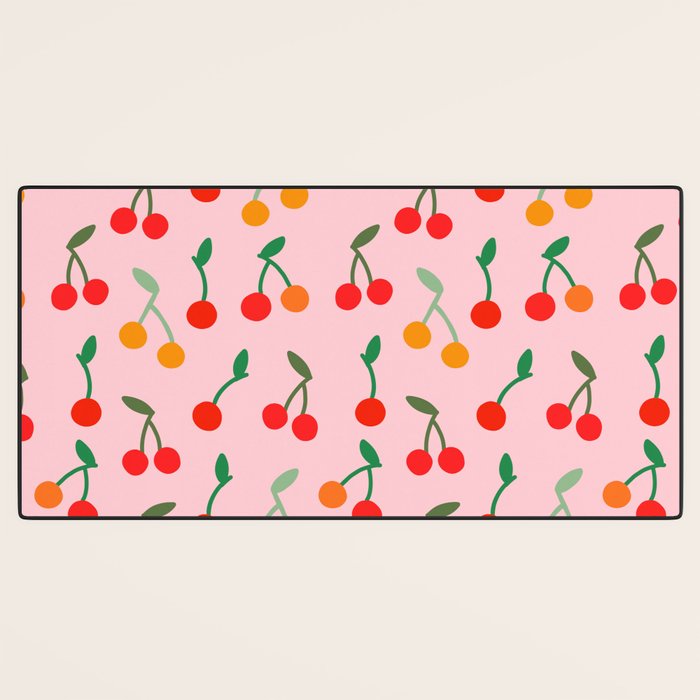 Cherry pattern Desk Mat Gallery Image 3