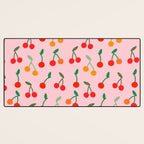 Cherry pattern Desk Mat Gallery Image 3
