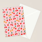 Cherry pattern Stationery Card Gallery Image 2