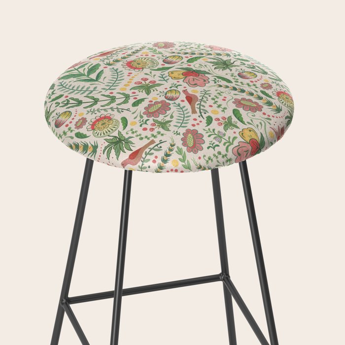 Swedish Floral - Cream Stool Gallery Image 2