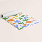 Colorful abstract flower art pattern Yoga Mat Gallery Image 2